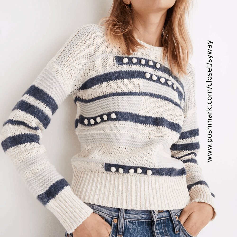 Madewell Grandover Bobble Pullover Sweater